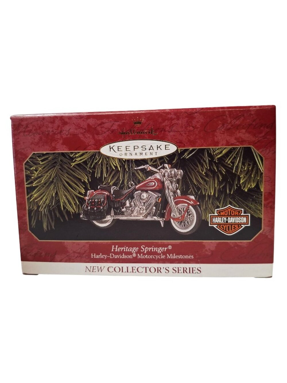 Harley-Davidson Heritage Springer Ornament By Hallmark 1999 Collectors Series Di
